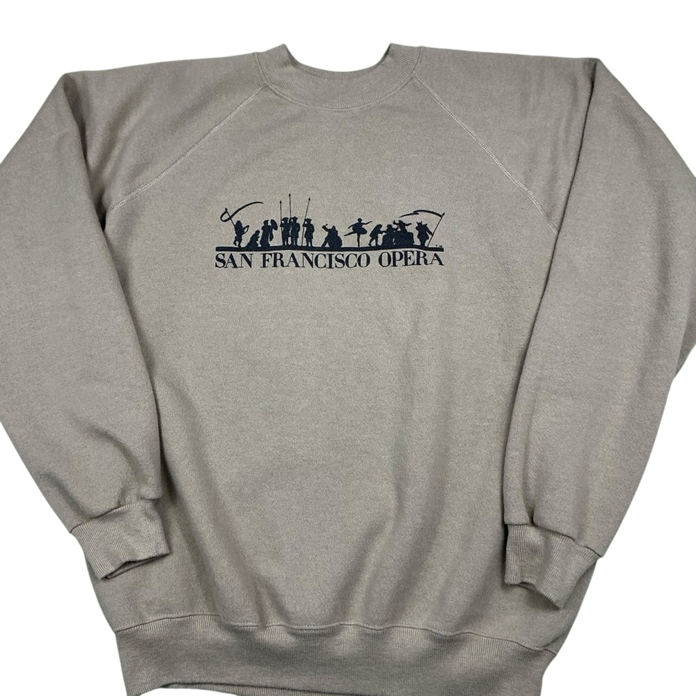 Vintage 80s San Francisco Opera raglan crewneck sweatshirt USA made size medium